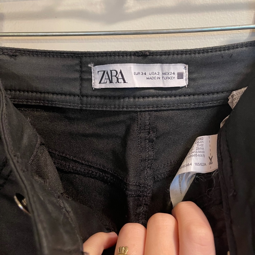 Zara faux leather pants
